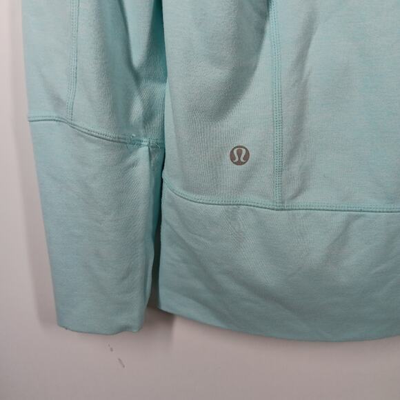 Lululemon InStride Zip Up Jacket Aquamarine Stripe 2 in Stride Aqua - Picture 7 of 7